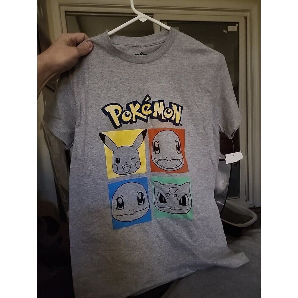 Pokémon T Shirt Anime Graphic Pikachu Bulbasaur Game Fresk Small New‎ Nice A106 - Picture 2 of 5